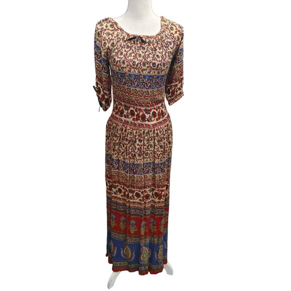 Ana-K Anandas Dress Maxi Multicolor Geometric One Size NWT - Picture 1 of 7